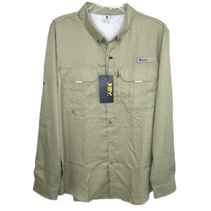 Outdoor Sports Men's Lightweight Long Sleeve Vented Shirt Fishing Hiking M